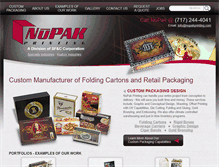 Tablet Screenshot of nupakprinting.com